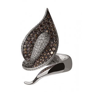 Золотое  кольцо с бриллиантами (01-18093199) фотография