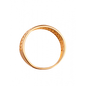 Золота каблучка з цирконієм куб. (01-19193099) фотографія