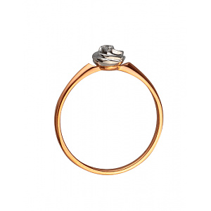 Золота каблучка з діамантом (01-200152599) картинка Золота каблучка з діамантом (01-200152599) фотографія