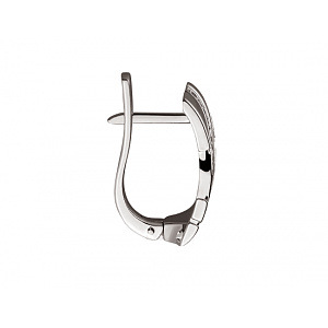 Золотые серьги с цирконием куб. (01-200343599) фотография