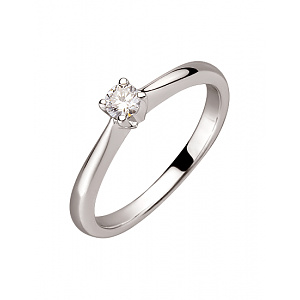 Золота каблучка з діамантом (01-200413899) фотографія