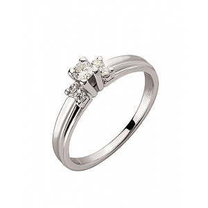 Золотое кольцо с бриллиантами (01-200535099) фотография