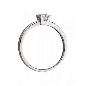 Золота каблучка з цирконієм куб. (01-200542699) фотографія