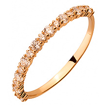 Золота каблучка з цирконієм куб. (01-200573499)