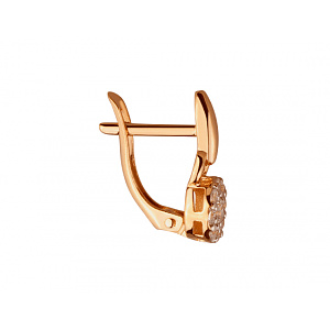 Золоті сережки з фіанітом (цирконієм куб.) (01-200785599) фотографія