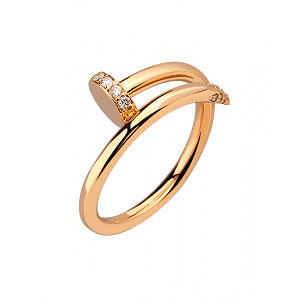 Золотое  кольцо с бриллиантами (01-200838299) фотография