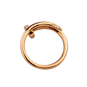 Золотое  кольцо с бриллиантами (01-200838299) фотография